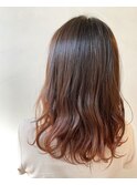 くすみオレンジ グラデーション 原明日香