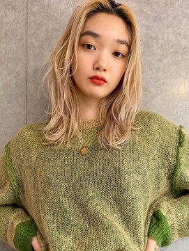 パーク 代官山(PARK) 代官山　PARK ブロンドのかきあげヘア