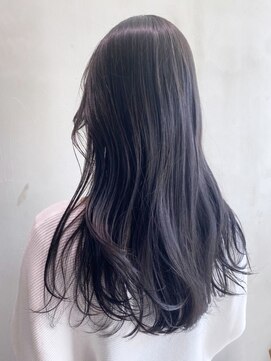 アイティーバイアルバム 藤沢店(IT by ALBUM) ラベンダーグレー_外ハネボブセクションカラー_ba380511