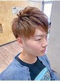 ツーブロックショート