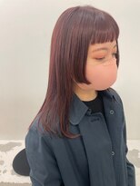 エンドリンク(endlink) オン眉×ボルドーカラー