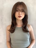 オリンテ バイ レシッド 表参道(orente by rcid)&nbsp;レイヤーカット×アプリコットグレージュ×髪質改善カラー