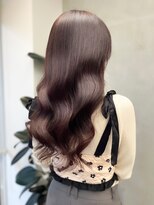 アース 菊名店(HAIR&MAKE EARTH) 大人可愛い髪質改善カラーラベンダーベージュ毛先パーマ透明感