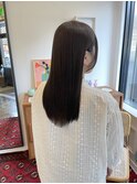 縮毛矯正ロング♪コスメストレート髪質改善ココアベージュ