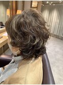 大人レイヤーパーマ/レイヤーカット/大人女性