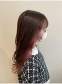 インナーカラー×ピンク