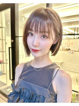 サンド 大阪梅田(sand) レイヤーカット/ウェットヘア/縮毛矯正/ニュアンスパーマ