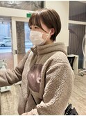 ash beige ×　short