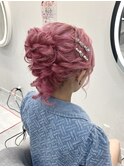 高めお団子/北新地ヘアセット