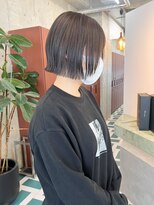 ノエ(noe)&nbsp;ホワイトグレージュ/デジタルパーマ/チェリーブラウン/栄h65