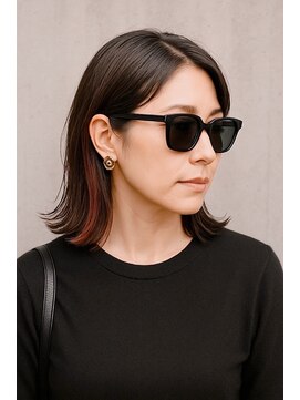 シキ(SHIKI_) ボブ×インナーカラー