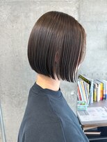 ボンド 三軒茶屋(Bond)&nbsp;ぱつっとボブ × オリーブグレージュ