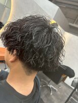 オゼル(OZEL)&nbsp;ミニウルフチェリーブラウンホワイトグレージュフェザーパーマ