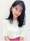 [K-two青山]耳掛け 黒髪 大人かわいい 毛先パーマ 小顔[表参道]