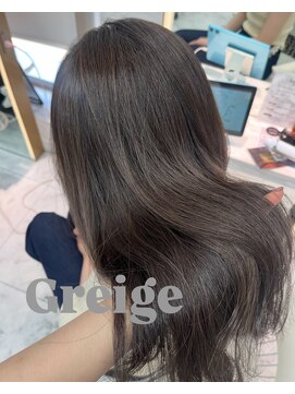 ロンドルピナス 小倉(Lond Lupinus) 黒髪カタログ/オリーブグレー/ココアベージュ/小顔に見せるヘア