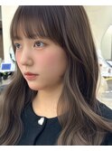 梅田/黒髪/クラゲヘアー/オリーブグレー/小顔/ココアベージュ