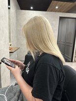ラピス 大阪心斎橋店(Lapis)&nbsp;ホワイトベージュ/髪質改善/ダブルカラー/リタッチブリーチ