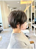 別府ショートボブ顔まわりレイヤーカット髪質改善カラー