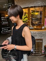 スタンド バイ ヘアー アンド コーヒー 恵比寿(STAND By HAIR ＆ Coffee)&nbsp;ハンサムショート×ベージュブラウン