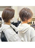 40代50代60代絶壁補正ショート白髪ぼかし銀座大人な丸みくびれ井