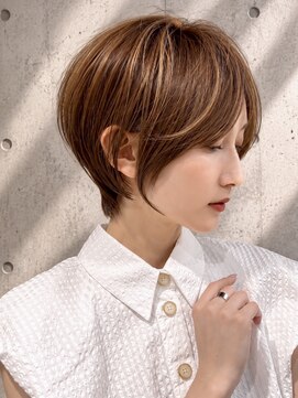 シー バイ ロンド 新宿(Sea by Lond) 【福島】アースカラー耳かけくびれヘアショートボブ新宿