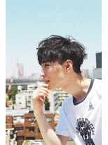 ベル 銀座5丁目店(Belle)&nbsp;メンズ　洗いざらしで決まる！セミウエットパーマ【Belle銀座】