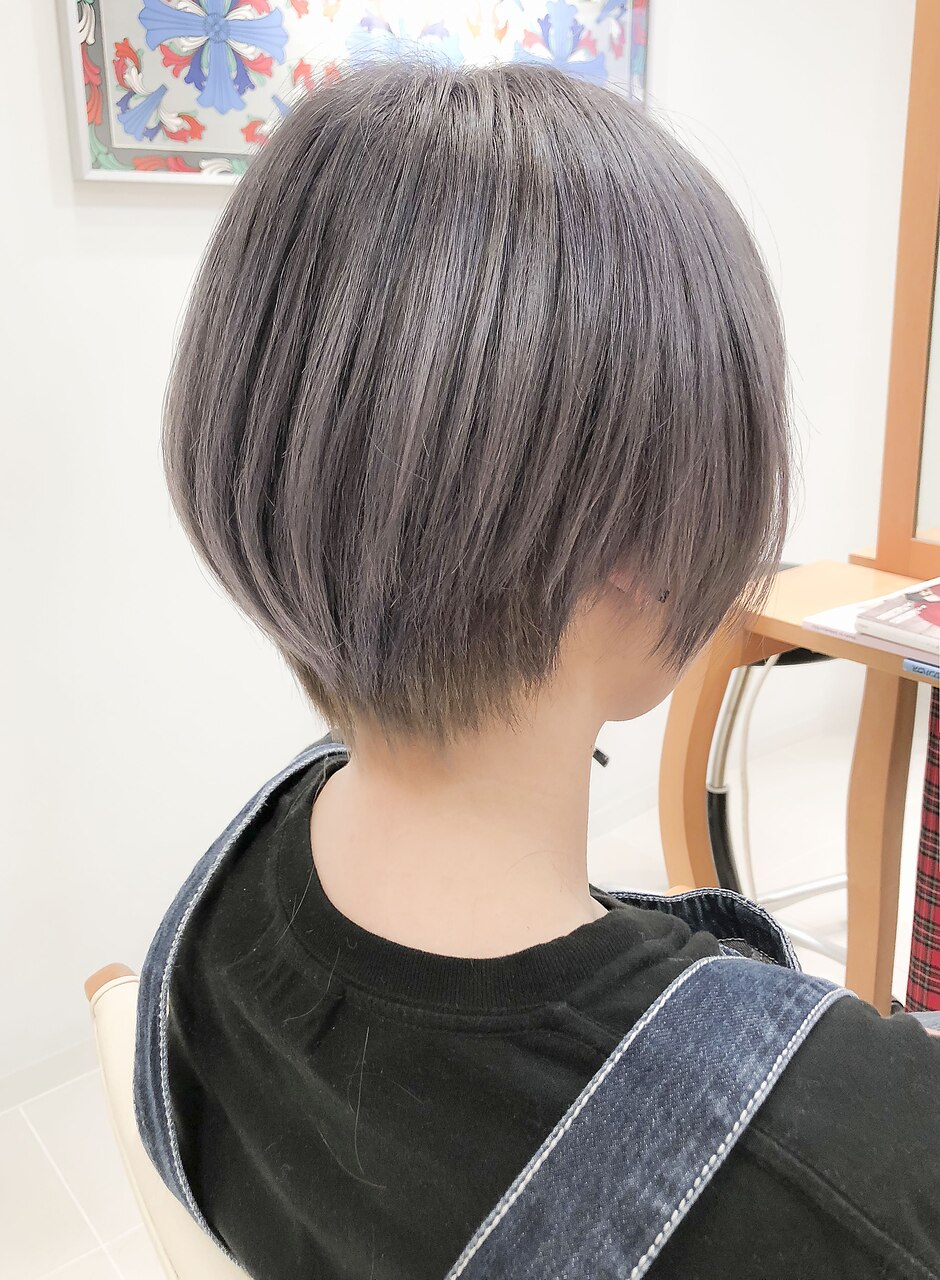 2025年春】アッシュグレージュ ショートの髪型・ヘアアレンジ