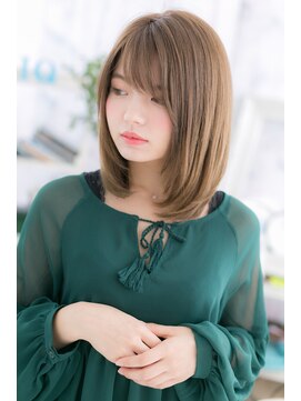 ヘアアンドビューティー ミック(Hair & Beauty miq) 色っぽさと透明感＊イイ女ミディb