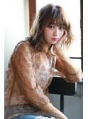 Chlom立川☆大人かわいいセミディベージュカラーTEL 0425125655