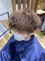 ネイビー(NAVY)&nbsp;メンズ縮毛矯正 髪質改善 サラサラヘア