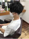 メンズ 波巻き スパイラルパーマ