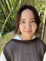 ツール ヘアプラスライフ ラボ(TOOL hair+life lab.)&nbsp;ナチュラルベージュにポイントカラーを