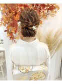 お宮参りへ☆ママ訪問着着付け＋ヘアセット