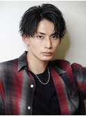 波巻きパーマメンズツイストスパイラルパーマツーブロック