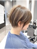 大人可愛い丸みショート20代30代40代50代