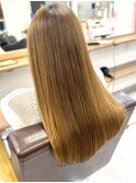 くびレイヤーグレーベージュニュアンスカラー白髪染め白髪ぼかし