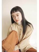 トリッカ 銀座(tricca)&nbsp;20代30代40代ショートバング暗髪ロング髪質改善