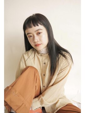 トリッカ 銀座(tricca) 20代30代40代ショートバング暗髪ロング髪質改善