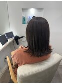 ダークブラウン☆外ハネスタイル