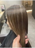 【竹嶋Style】極細ベージュハイライト