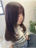 レイヤーカット/ラベンダーベージュ