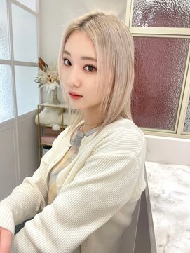 ミシェリー(misherry) ブリーチカラー/ブランドカラー/レイヤーカット/韓国ヘア