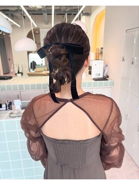 ネウィ 広島(newi) ヘアアレンジ/編み下ろし/ポニーヘア/お団子/ヘアセット