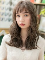 カバーヘアアンドスパ ブリス 浦和(COVER HAIR&SPA bliss)&nbsp;外国人風オリーブアッシュオン眉小顔ロングc6浦和20代30代40代