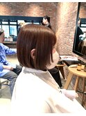 透明感♪髪質改善カラー小顔艶感前下がりショートレイヤー