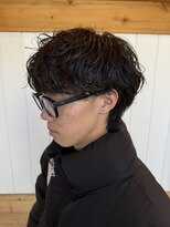 アメラボ 植田山店(Amelab)&nbsp;名古屋天白区シャドウパーママッシュ黒髪癖毛風パーマ