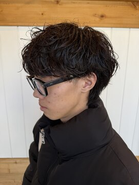 アメラボ 植田山店(Amelab) 名古屋天白区シャドウパーママッシュ黒髪癖毛風パーマ