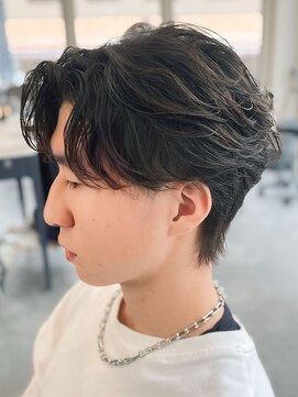 バース バイ ハピネス(BIRTH by happiness) 奈良men's長めフェザーパーマフェザーショートウルフ