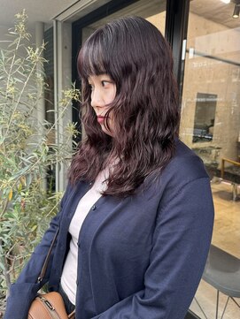 アイフィ(iFY) 【iFY 千葉】ラベンダーカラー×ミディアムパーマ