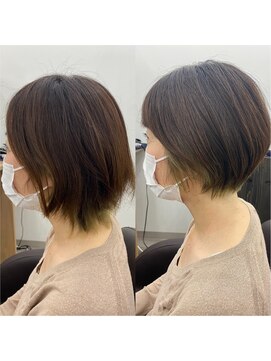 ムー(muu) 丸みショートボブ【高崎/高崎問屋駅/井野】